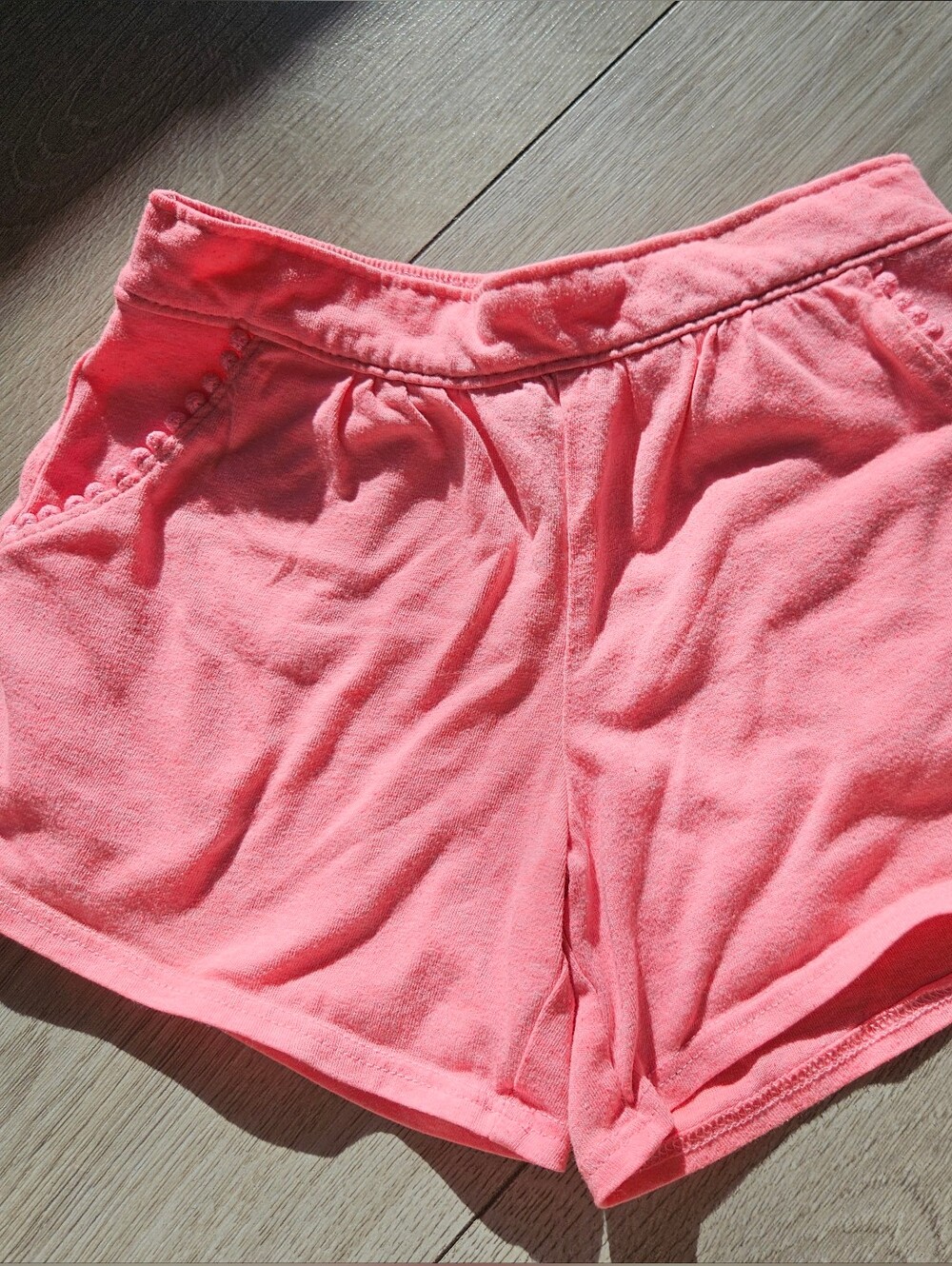 OshKosh B'gosh Pink Knit Shorts Toddler Girl Size 4T Summer Pockets🩷